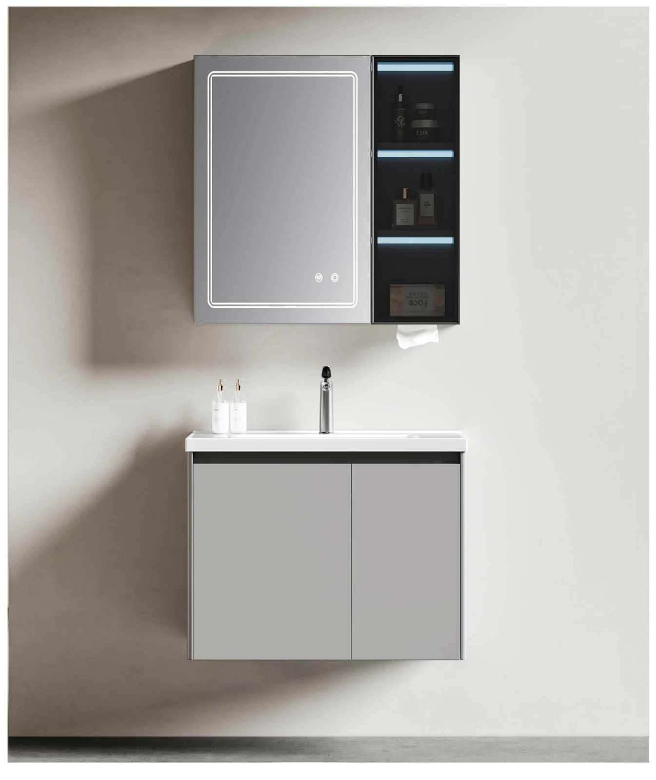 883-80 · stainless bathroom vanity