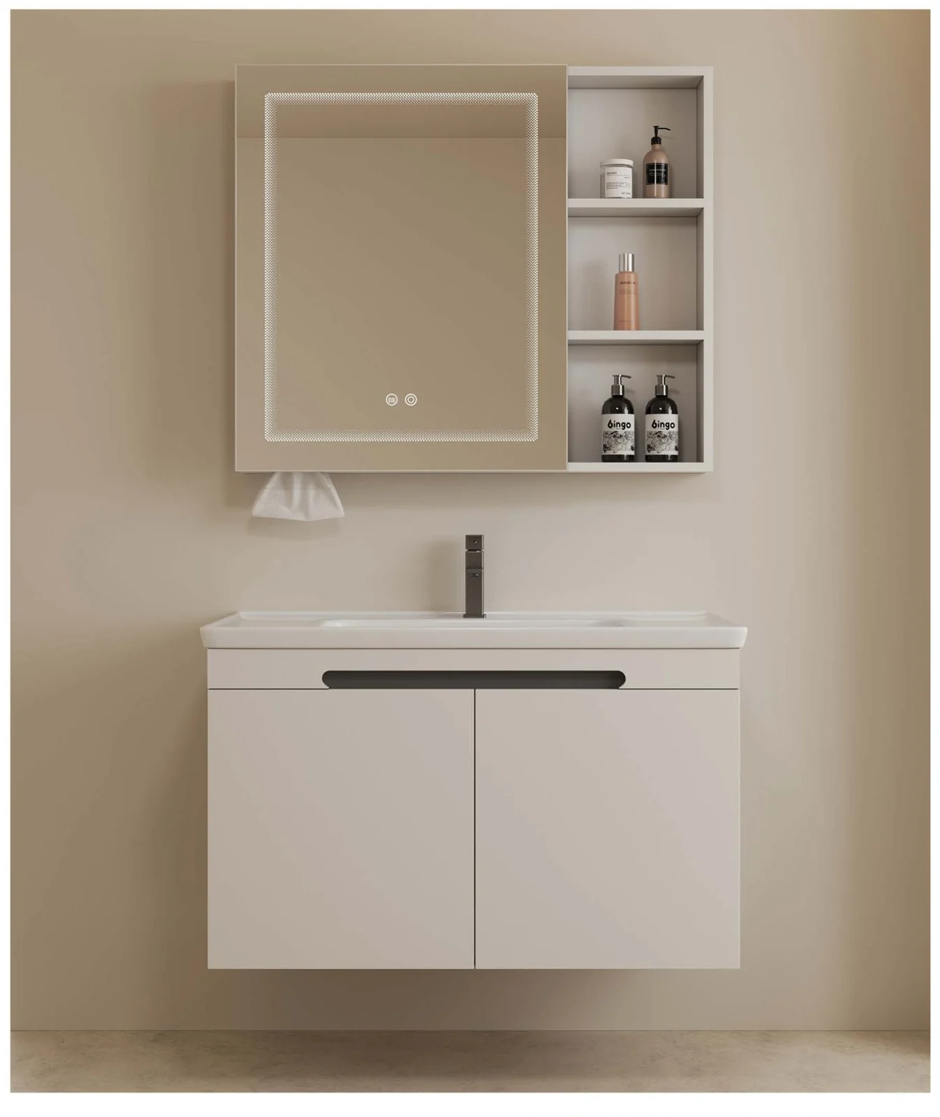 905-80 · stainless bathroom vanity