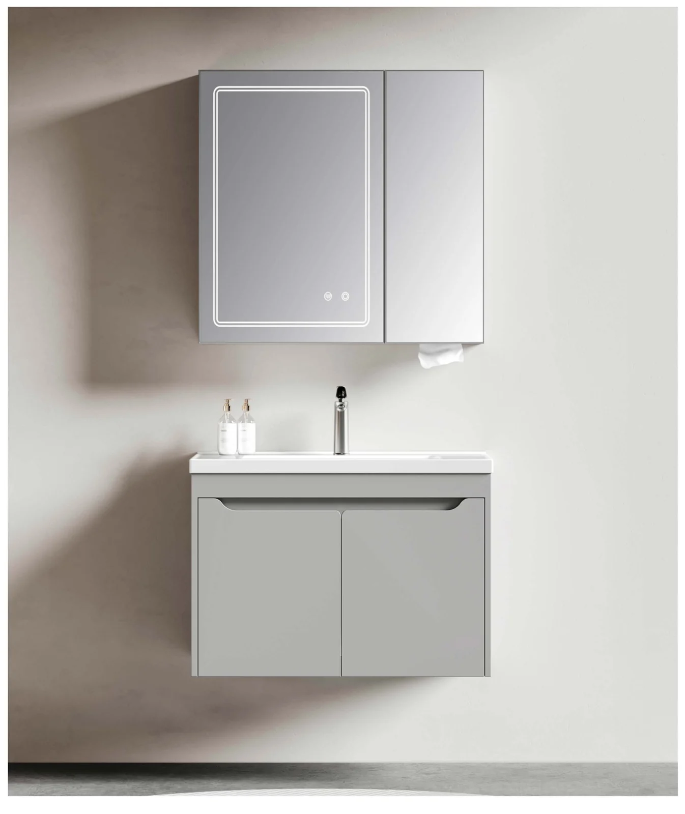 963-80 · stainless bathroom vanity