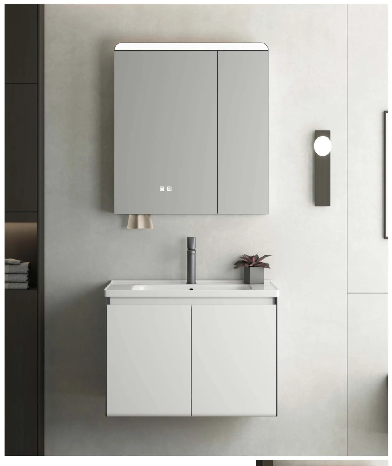 2616-80 · stainless bathroom vanity