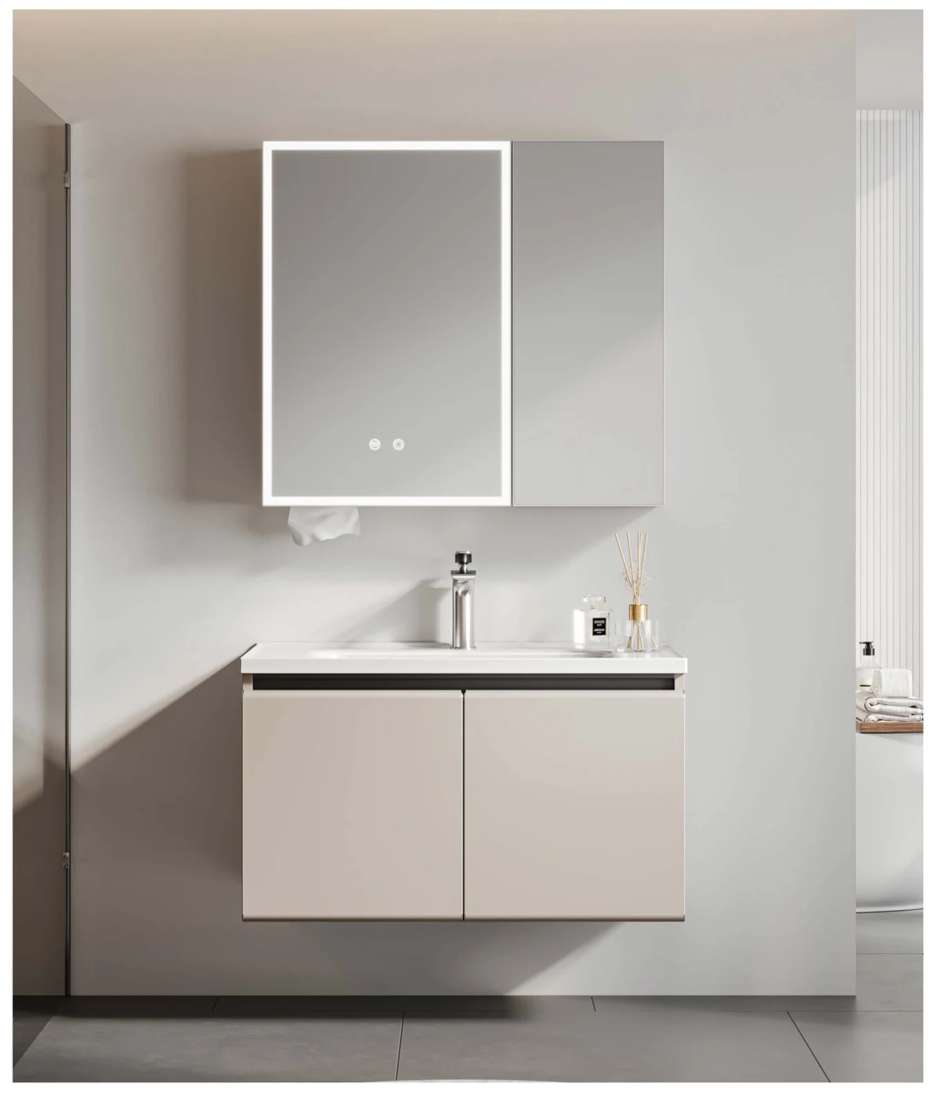 681-80 · stainless bathroom vanity