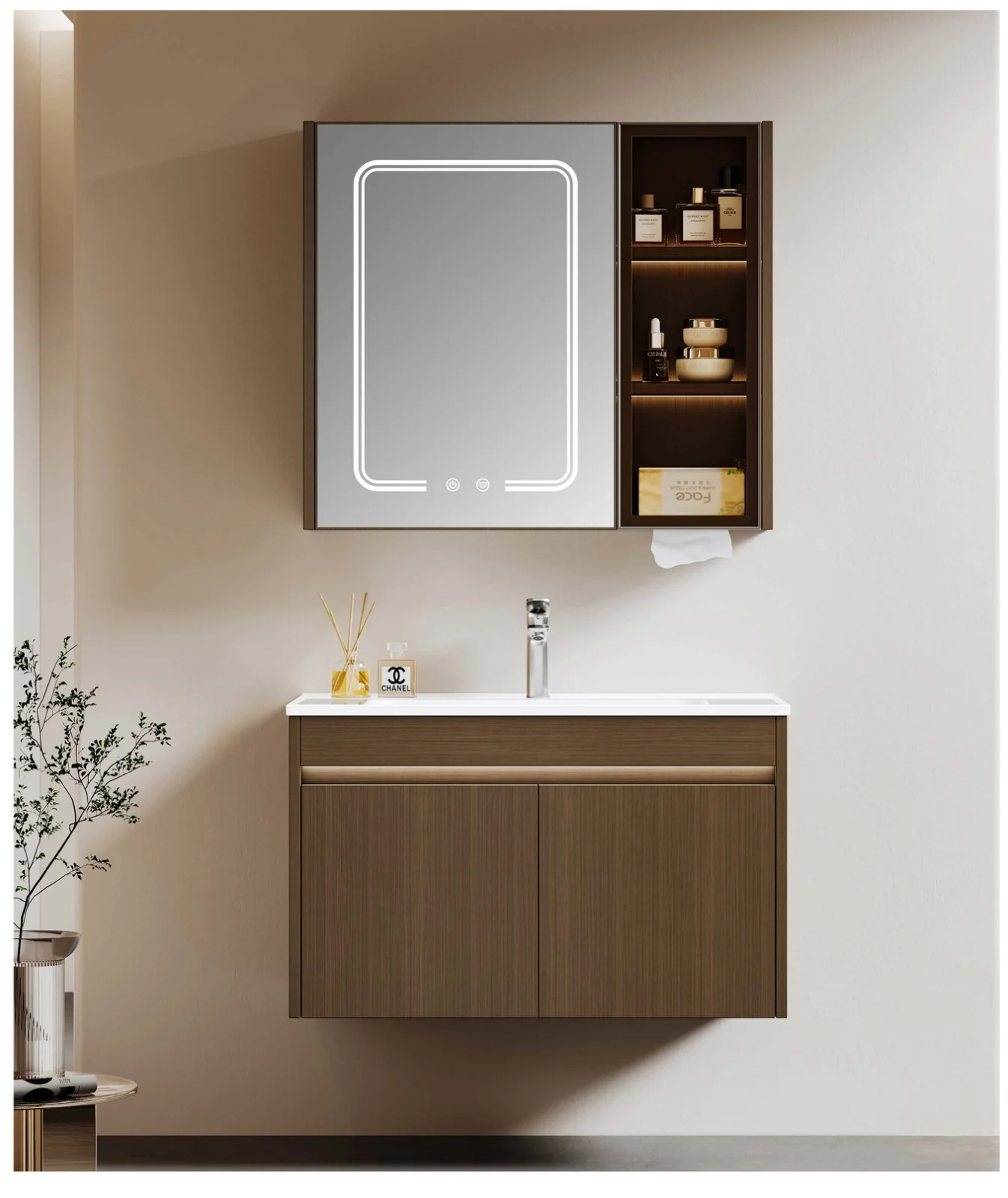 2501-80 · stainless bathroom vanity