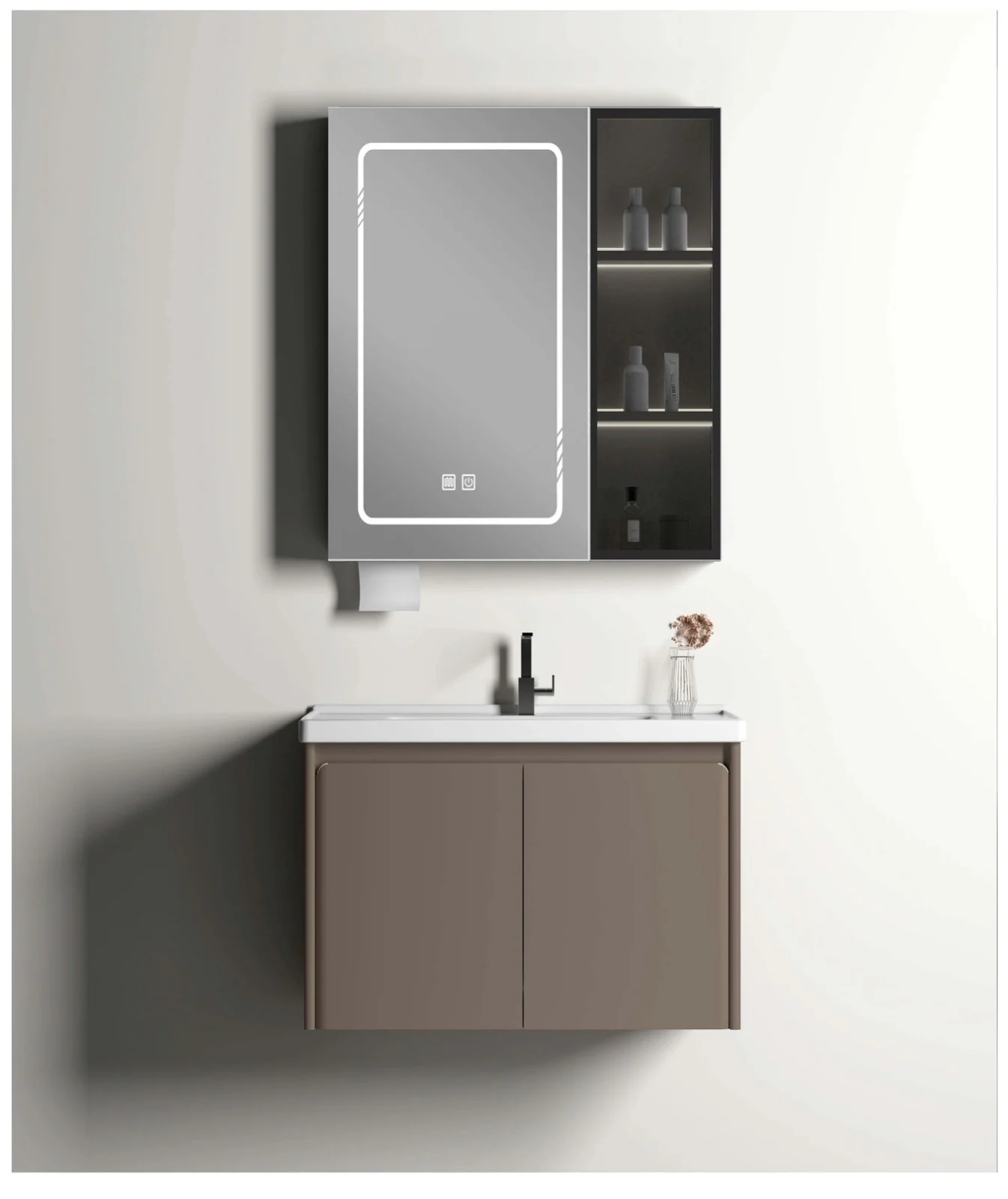 8007-80 · stainless bathroom vanity