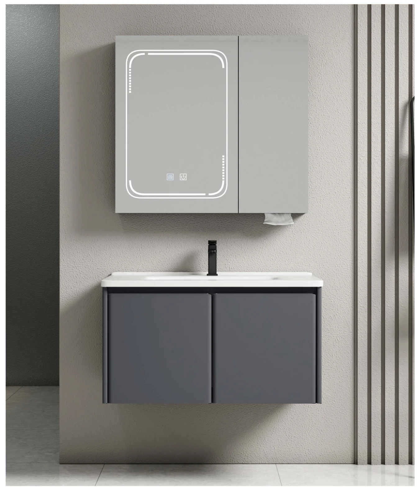 BF802-80 · stainless bathroom vanity