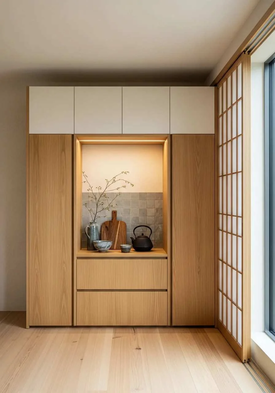 Calliope · dressing rooms with an island