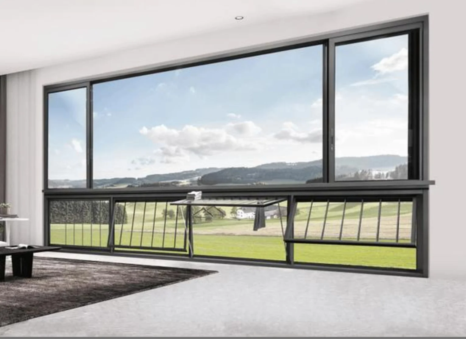 126 sliding windows with screens